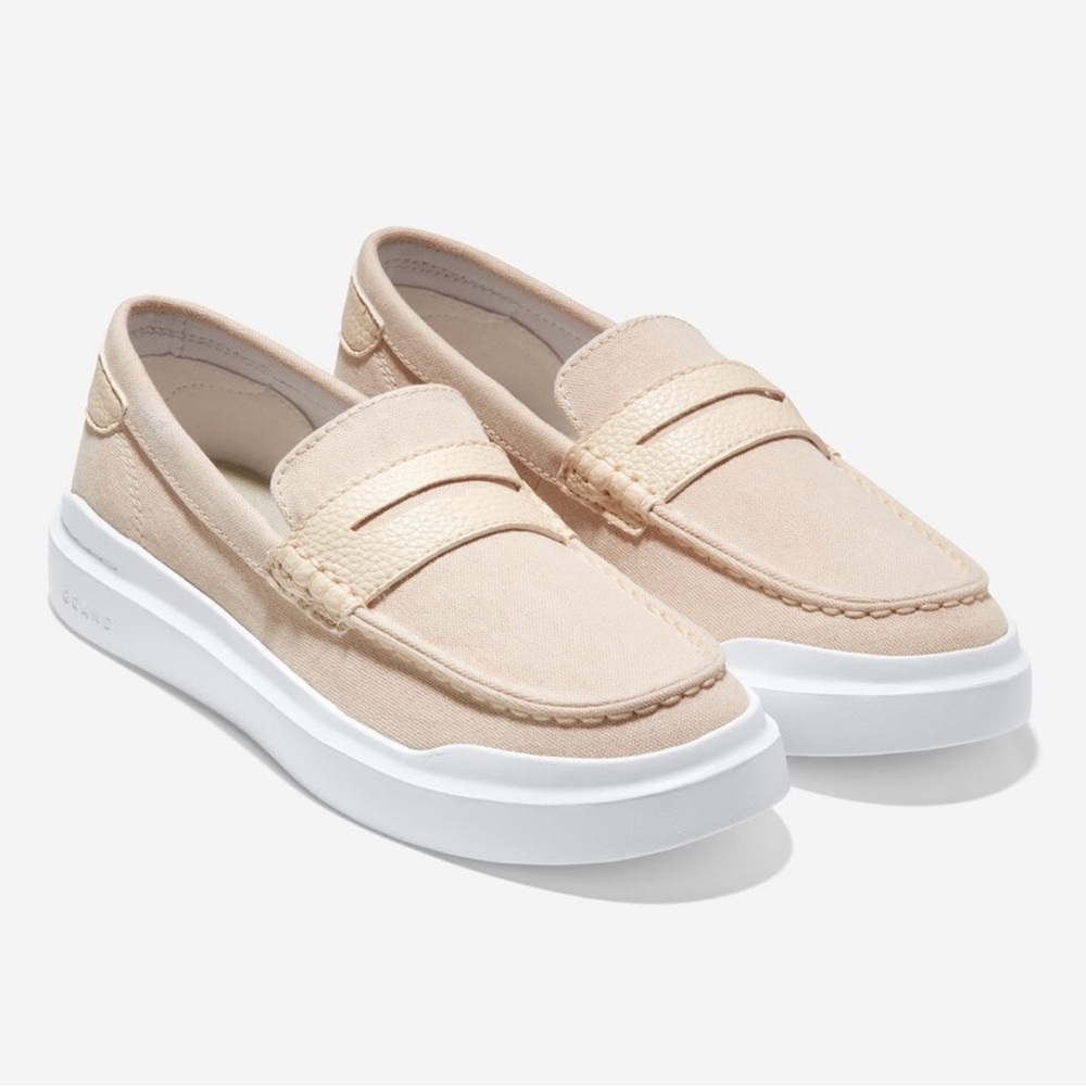 Cole Haan Grand Pro Rally Canvas Penny Loafers Size 10